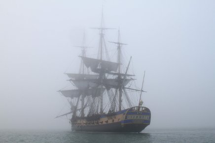 Le grande départ de l'Hermione Crédits Francis Latreille / Association Hermione