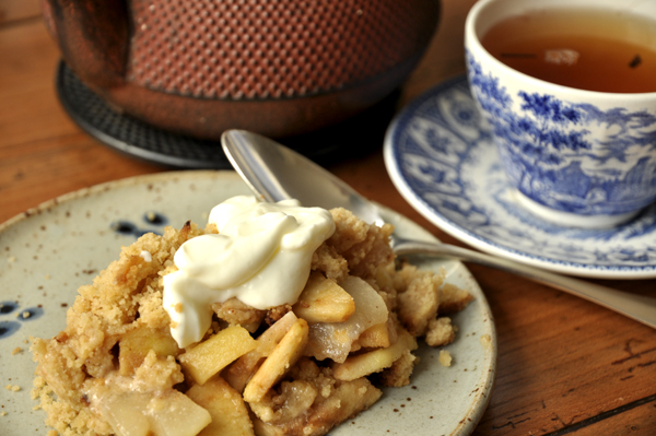 Crumble pommes et poires