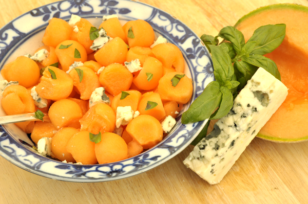 Salade de melon au Roquefort