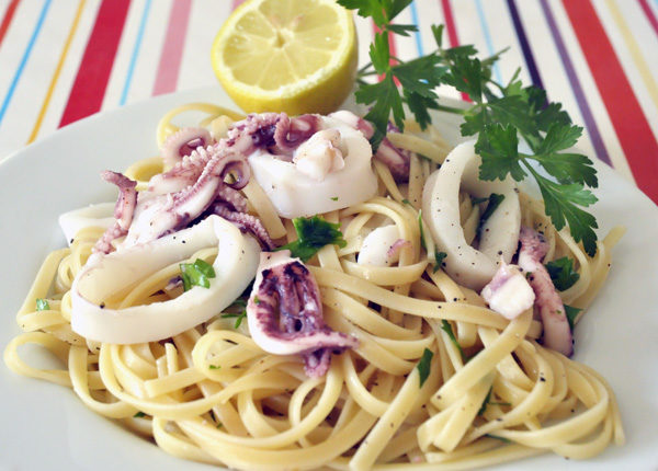 Linguine aux calamars