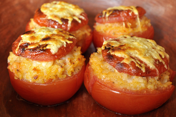 Tomates farcies au risotto