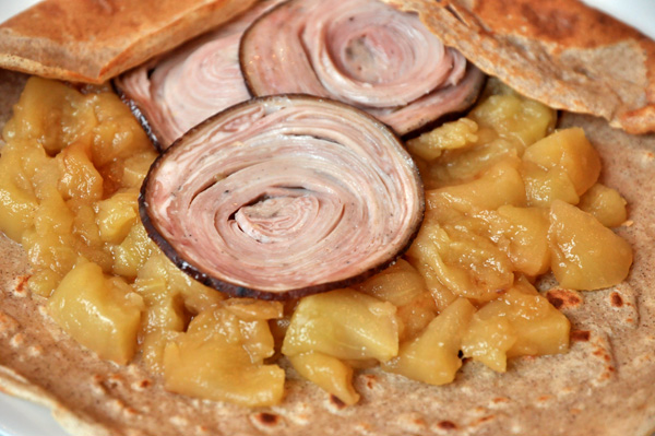 Galette gourmande andouille-pommes