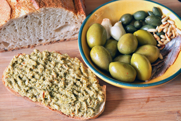 Tapenade d'olives vertes