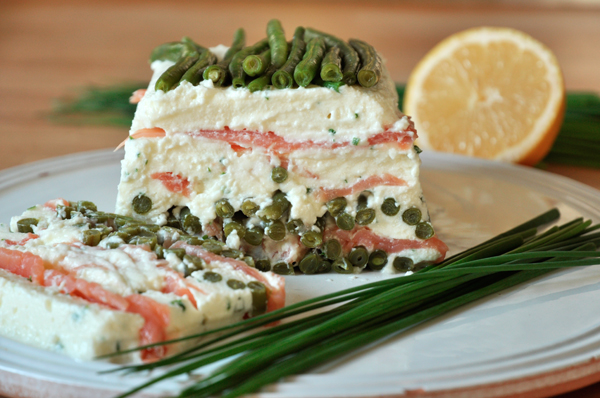 Terrine brousse-saumon-haricots verts