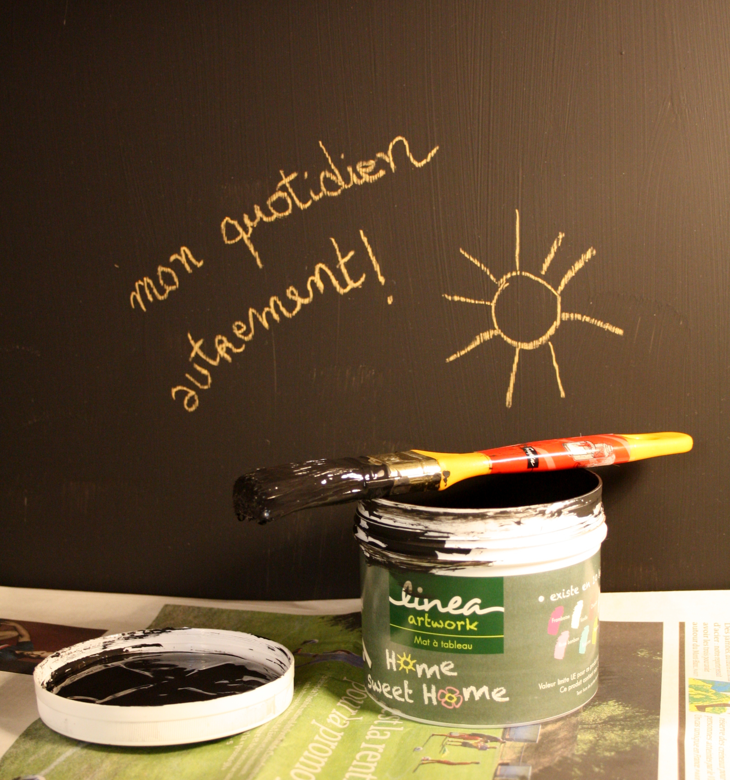 La peinture ardoise des Laboratoires Natura