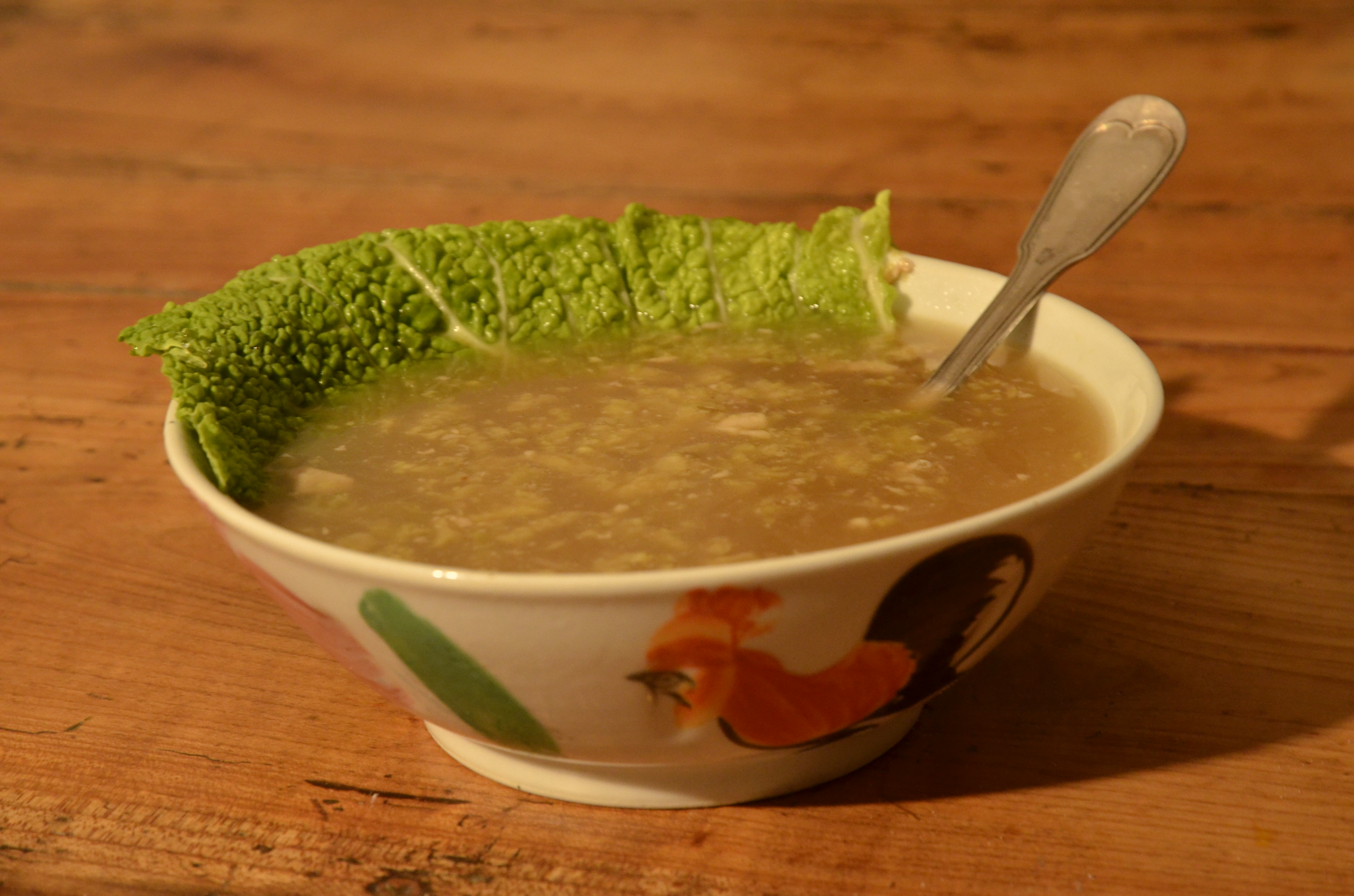 Soupe chinoise au chou, dite « Oreilles d’éléphant »