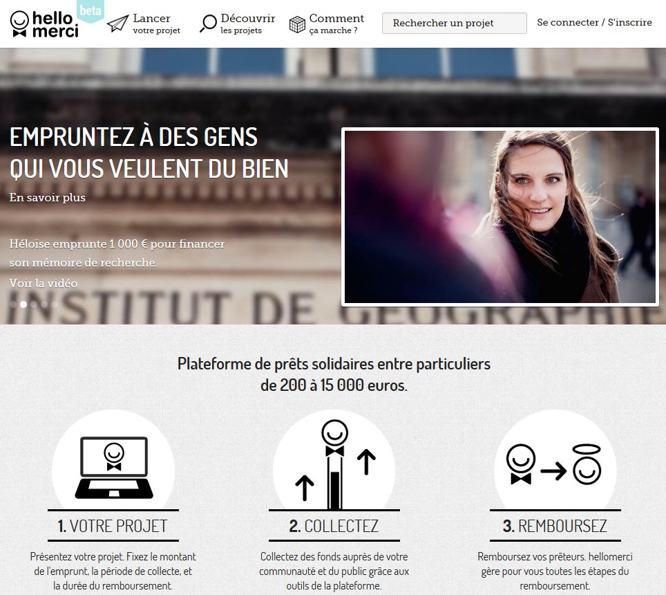 "Hello Merci" : le prêt solidaire