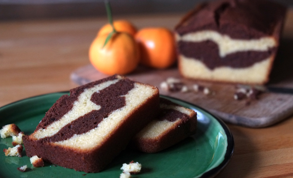 Gâteau marbré sans gluten