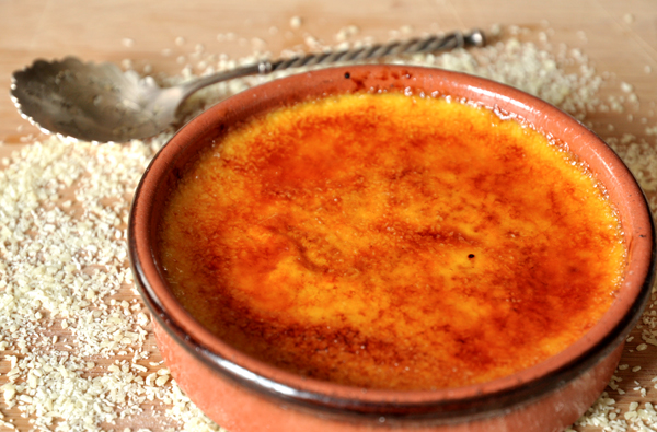 Crème brûlée à l'huile essentielle de bergamote