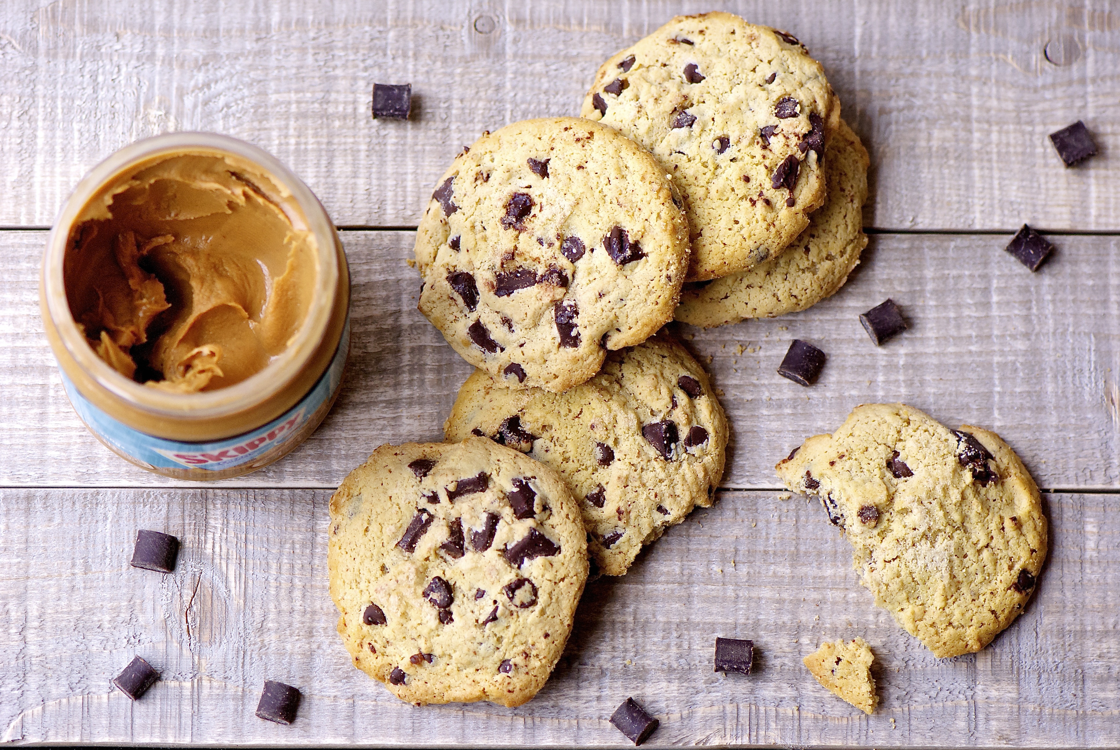 Cookies aux éclats de chocolat et au beurre de cacahuète