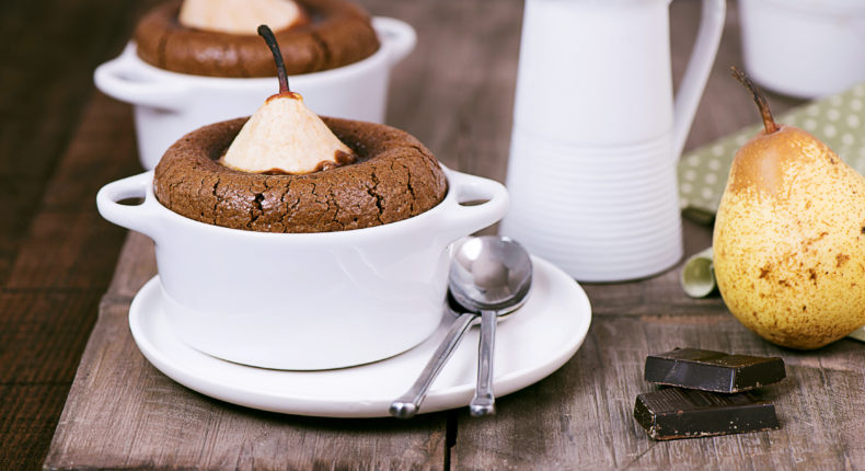 Fondant au chocolat et aux poires (sans gluten)