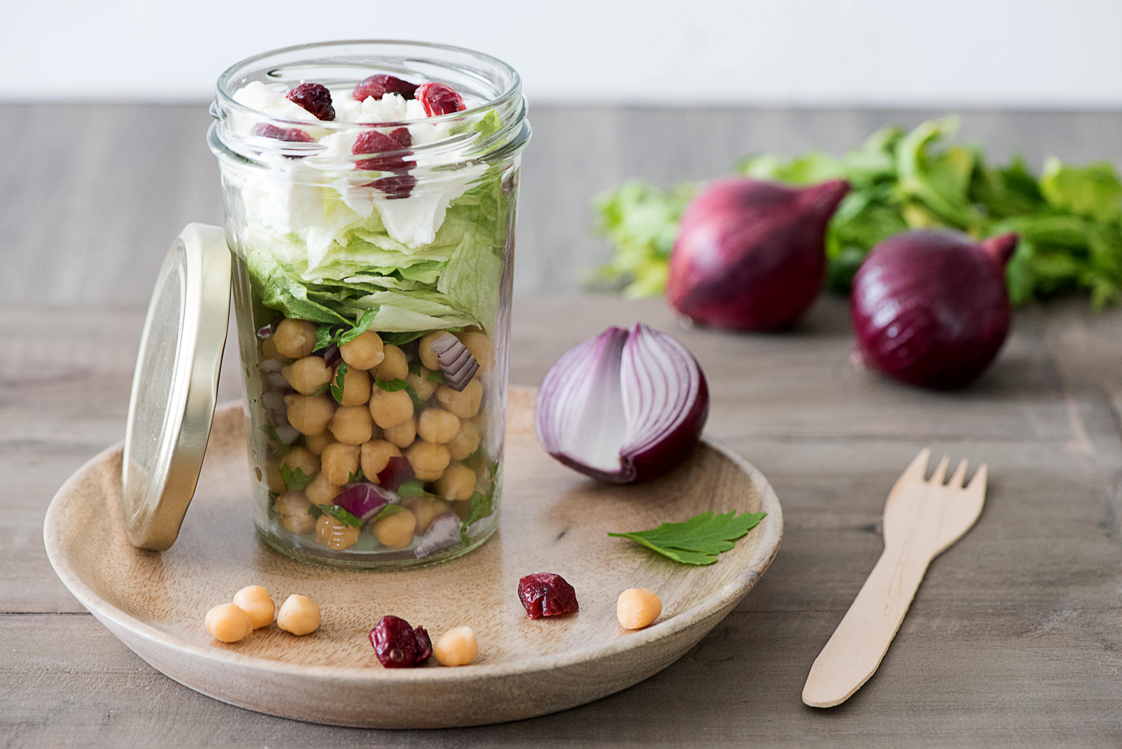 Salade de pois chiches et féta