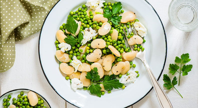 Salade de petits pois, haricots blancs et mozzarella - DR Mon Quotidien Autrement - E. Montuclard