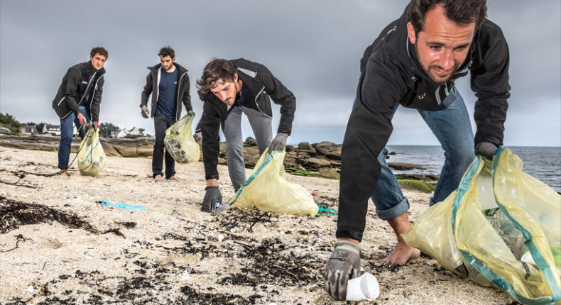 Simon Bernard, Alexandre Dechelotte, Benjamin de Molliens et Bob Vrignaud partiront en 2020 pour un tour du monde de trois ans. © Lucas Santucci