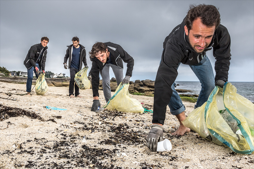 Benjamin de Molliens, Alexandre Dechelotte, Bob Vrignaud et Simon Bernard partiront en 2020 pour un tour du monde de trois ans. © Lucas Santucci