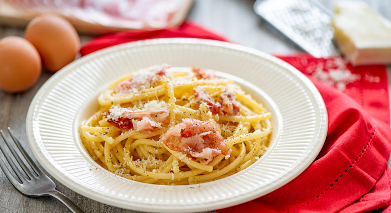 Spaghetti carbonara - DR. Mon Quotidien Autrement - E. Montuclard