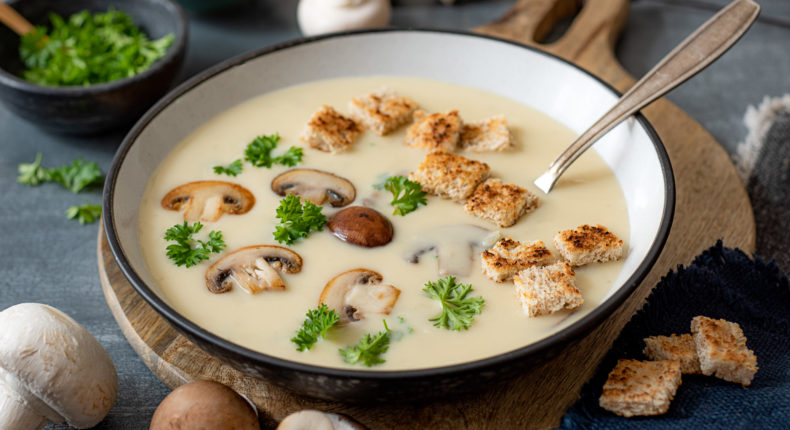 Crème aux champignons de Paris - DR Mon Quotidien Autrement - E. Montuclard