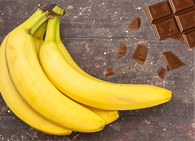 Banane et chocolat
