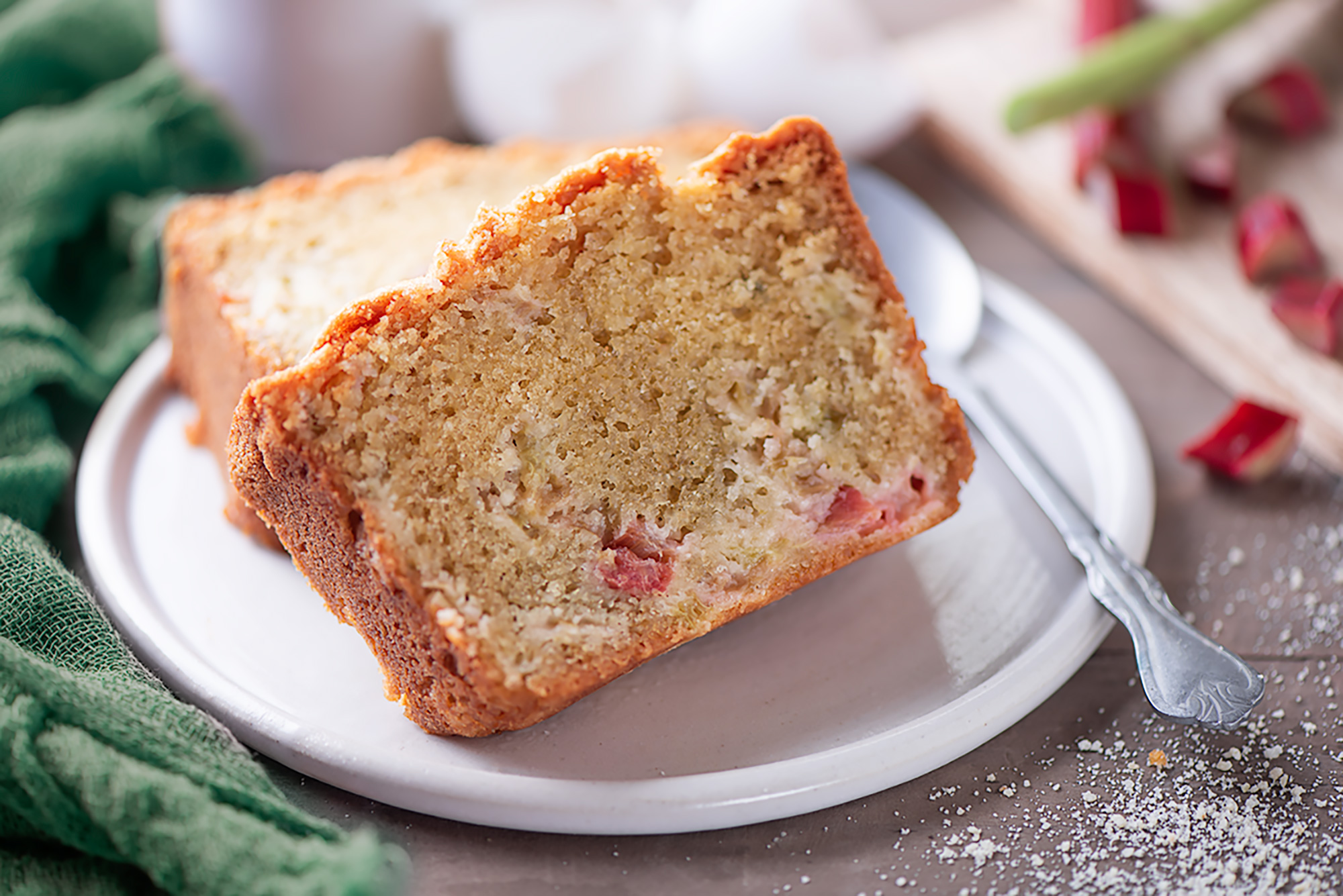 Cake A La Rhubarbe Mon Quotidien Autrement