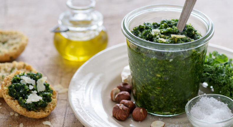 Pesto de chou kale et noisette - Mon Quotidien Autrement - ©E. Montuclard