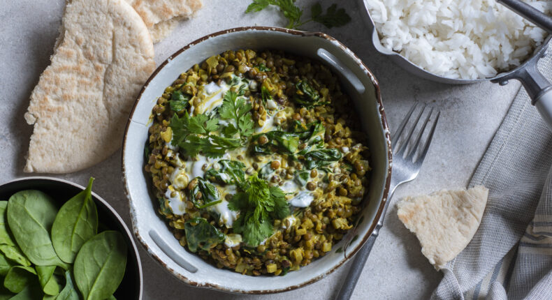 Curry de lentilles aux épinards - Mon Quotidien Autrement - ©E. Montuclard