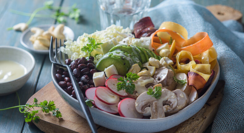 Salade de légumes crus et haricots hazuki - Mon Quotidien Autrement - ©E. Montuclard
