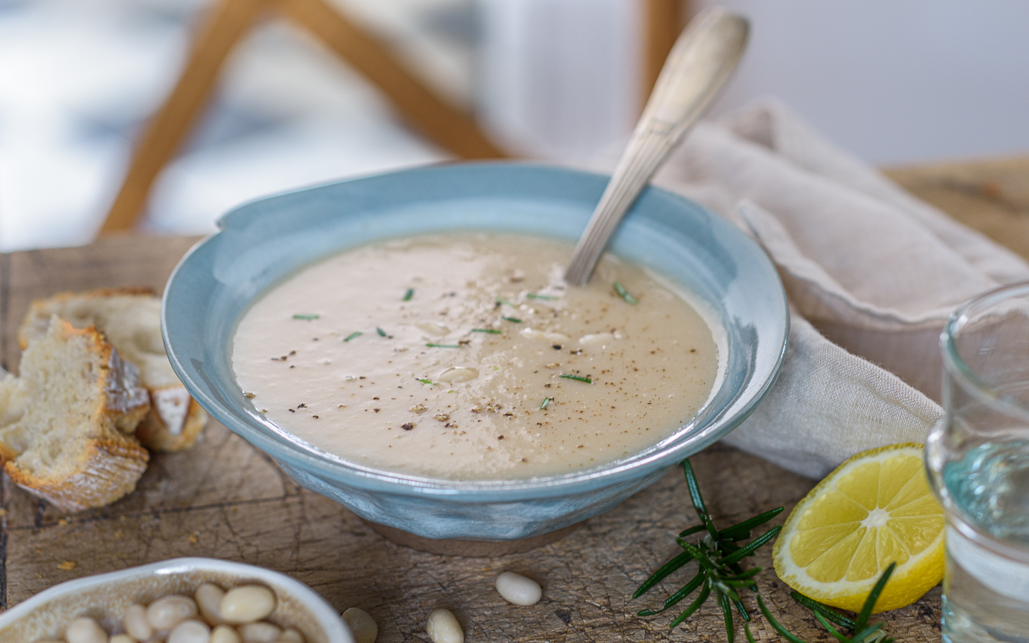 Soupe de haricots blancs à l