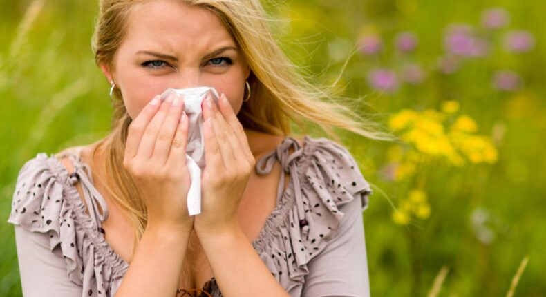 Les allergies provoquent très souvent des éternuements.