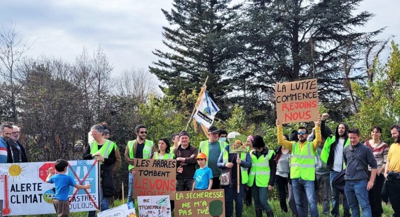 Manifestation contre l'A69. Crédit : La voie est libre