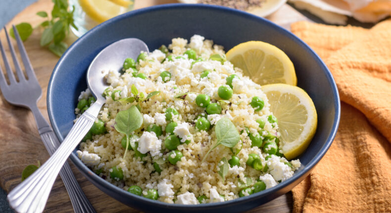 Salade de semoule aux petits pois - Mon Quotidien Autrement - ©E. Montuclard