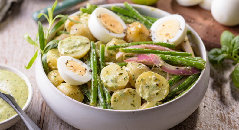 Salade de pommes de terre et haricots verts sauce verte - Mon Quotidien Autrement - ©E. Montuclard