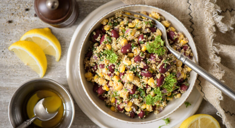 Salade de quinoa et haricots rouges - Mon Quotidien Autrement - ©E. Montuclard