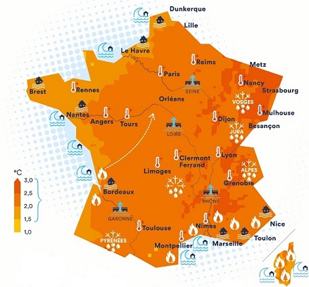La France actualise son Plan d'adaptation au changement climatique. Crédits : ONERC