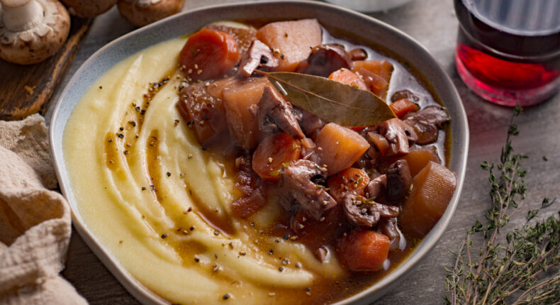 Ragout de champignons et carottes au vin rouge - Mon Quotidien Autrement - ©E. Montuclard