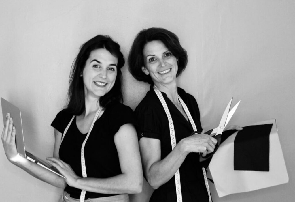 Lauréline et Nathalie Rabier, fondatrices de l'atelier de couture C. Bergamia. Crédit : C. Bergamia. 